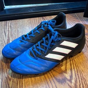 Adidas Men's Blue and Black Cleats